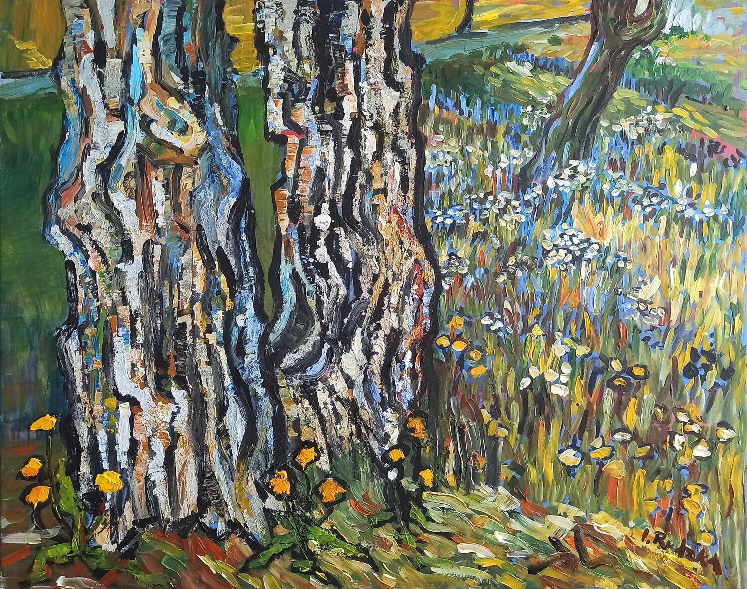 Towards the Nature-My Van Gogh by IZABELA Rudzka (2022) Painting