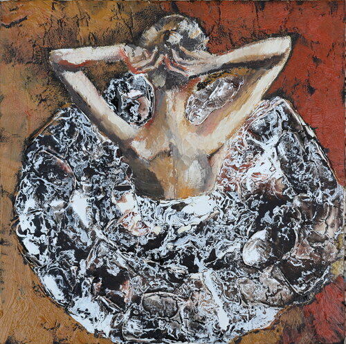 the show must ho on par Donatella Marraoni, Peinture en vente sur Singulart
