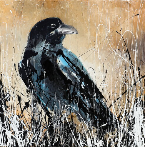 the crow... di Donatella Marraoni, Pittura in vendita su Singulart