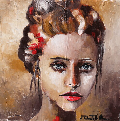 in the mirror di Donatella Marraoni, Pittura in vendita su Singulart