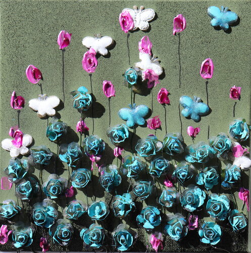 happy garden and butterfly Donatella Marraoni