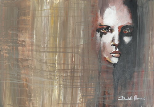 Studio - portrait di Donatella Marraoni, Opera su carta in vendita su Singulart