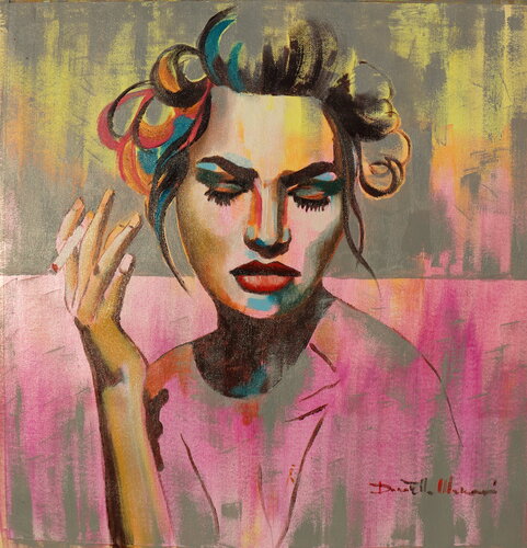 I need a cigarette...now van Donatella Marraoni, Schilderij te koop op Singulart