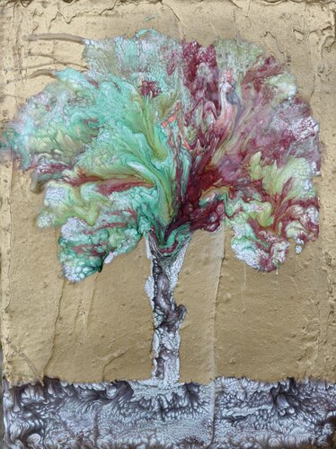 pink tree van Donatella Marraoni, Schilderij te koop op Singulart