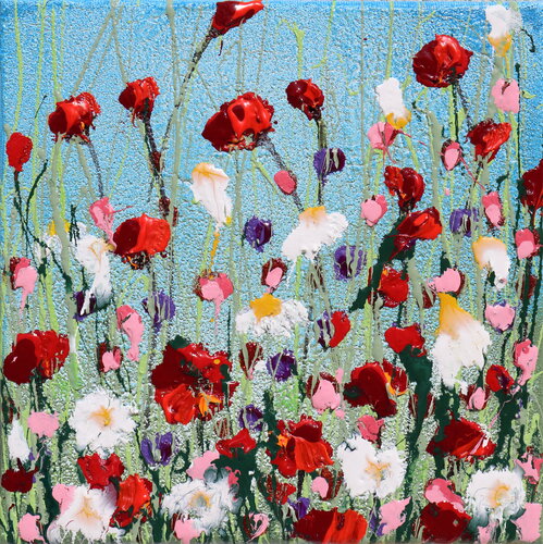 garden at dawn van Donatella Marraoni, Schilderij te koop op Singulart