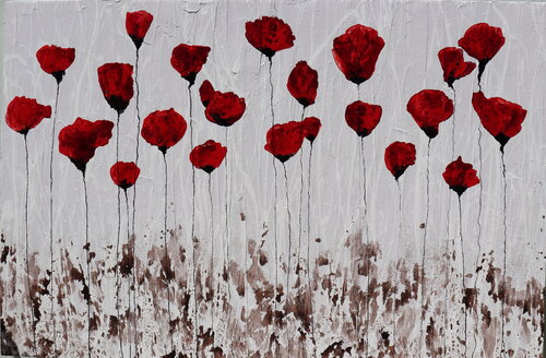 Just poppies.... van Donatella Marraoni, Schilderij te koop op Singulart