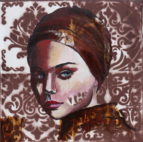between the bars van Donatella Marraoni, Schilderij te koop op Singulart
