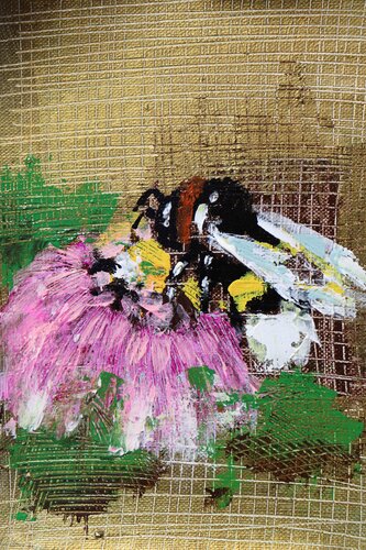 lovely bee par Donatella Marraoni, Peinture en vente sur Singulart