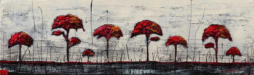 ...lovely trees van Donatella Marraoni, Schilderij te koop op Singulart