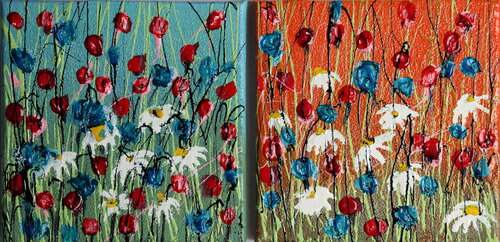 alba e tramonto par Donatella Marraoni, Peinture en vente sur Singulart