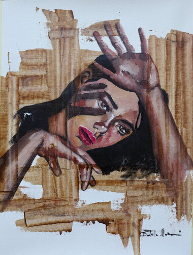 Stop!... van Donatella Marraoni, Schilderij te koop op Singulart