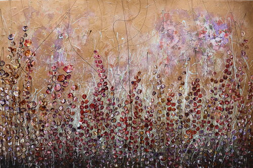 Copper sunset de Donatella Marraoni, Pintura a la venta en Singulart