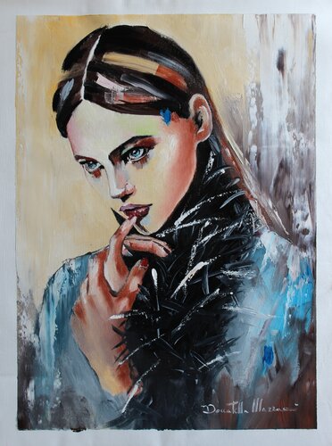 let me think. von Donatella Marraoni, Malerei kaufen auf Singulart