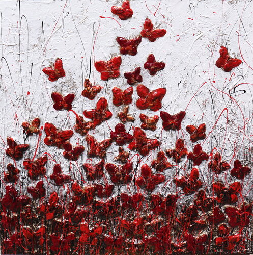 Volano farfalle von Donatella Marraoni, Malerei kaufen auf Singulart