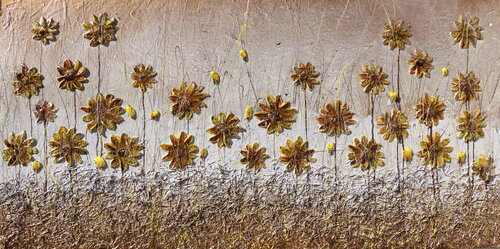 Sunflowers in the summer par Donatella Marraoni, Peinture en vente sur Singulart
