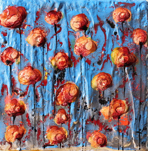 small poppies van Donatella Marraoni, Schilderij te koop op Singulart