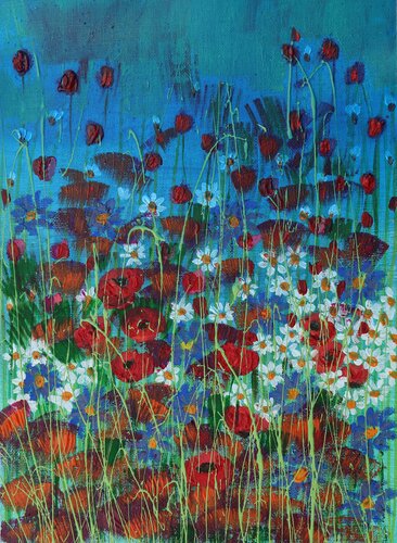 giardino felice III von Donatella Marraoni, Malerei kaufen auf Singulart