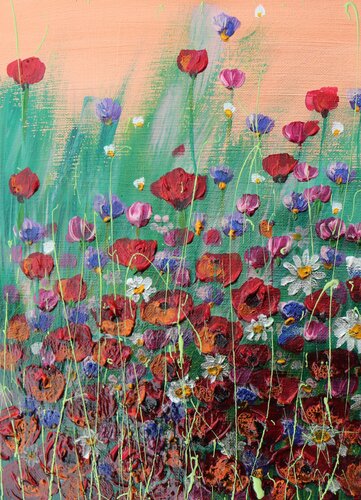 giardino fiorito II van Donatella Marraoni, Schilderij te koop op Singulart