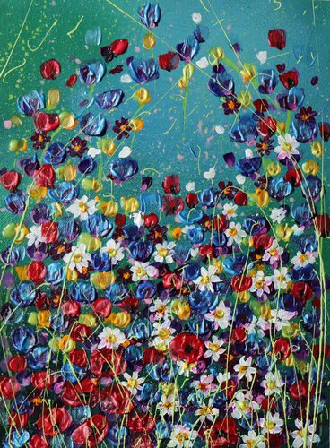 giardino fiorito II by Donatella Marraoni, Painting for Sale on Singulart