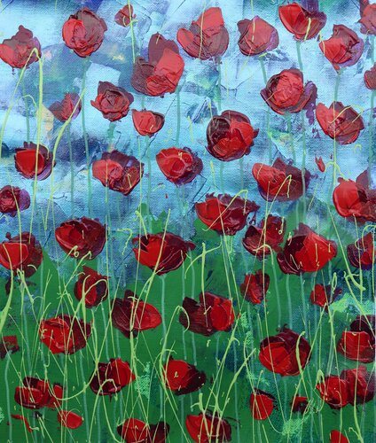 giardino fiorito VI van Donatella Marraoni, Schilderij te koop op Singulart