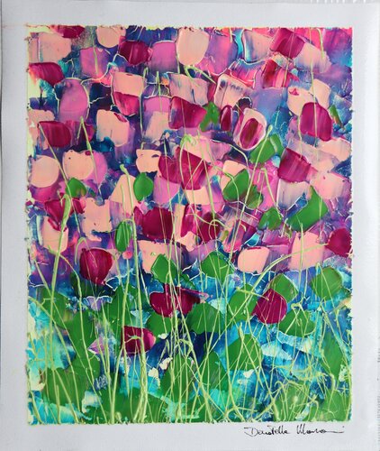 giardino fiorito IX di Donatella Marraoni, Pittura in vendita su Singulart