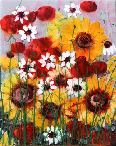 girasoli innamorati van Donatella Marraoni, Schilderij te koop op Singulart