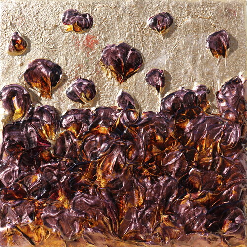 gold and purple de Donatella Marraoni, Pintura a la venta en Singulart