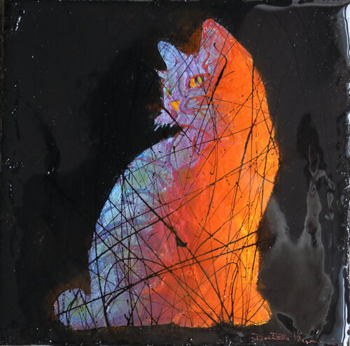 GATTO POP von Donatella Marraoni, Malerei kaufen auf Singulart