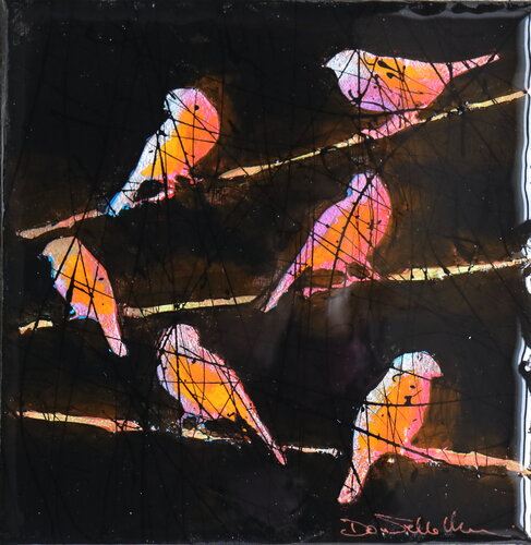 uccelli POP by Donatella Marraoni, Painting for Sale on Singulart
