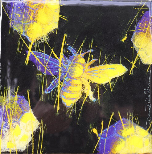 ape pop yellow de Donatella Marraoni, Pintura a la venta en Singulart