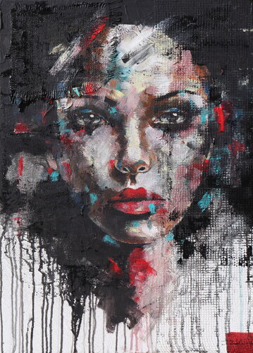 she's Crazy like a fool von Donatella Marraoni, Malerei kaufen auf Singulart