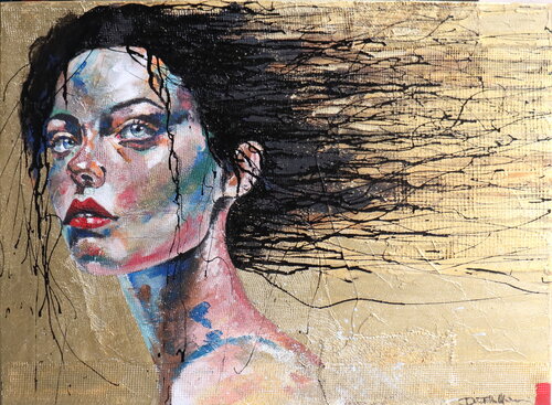 Regina senza trono van Donatella Marraoni, Schilderij te koop op Singulart