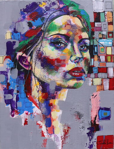 Purple feelings by Donatella Marraoni, Painting for Sale on Singulart
