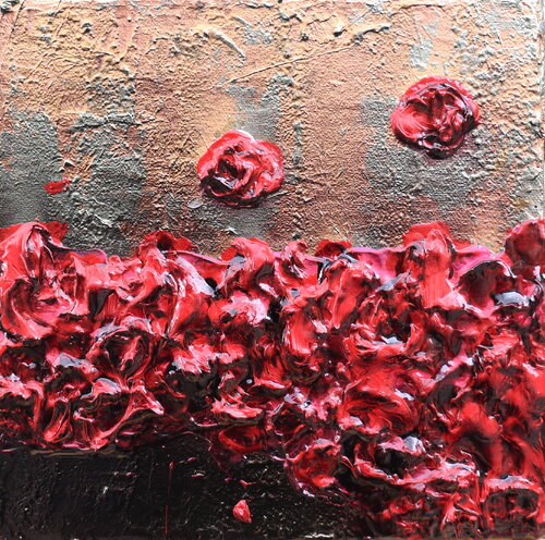 copper poppies von Donatella Marraoni, Malerei kaufen auf Singulart