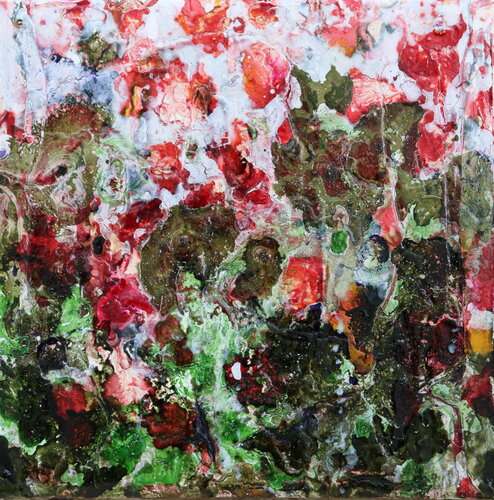 happy poppies - landscape II par Donatella Marraoni, Peinture en vente sur Singulart