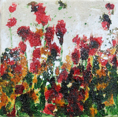 poppies and joy van Donatella Marraoni, Schilderij te koop op Singulart