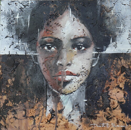 right now - portrait de Donatella Marraoni, Pintura a la venta en Singulart