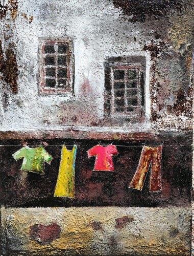 io resto a casa par Donatella Marraoni, Peinture en vente sur Singulart