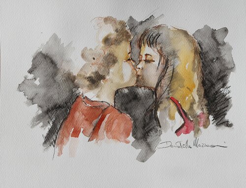 First love by Donatella Marraoni, Work on Paper for Sale on Singulart