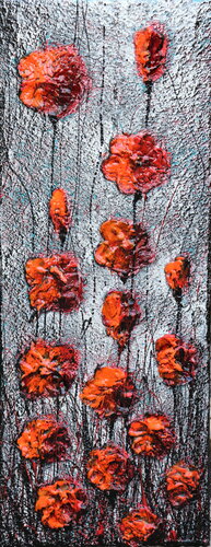 Fresh poppies par Donatella Marraoni, Peinture en vente sur Singulart