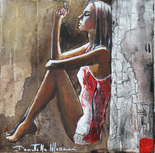 I'm ok....maybe by Donatella Marraoni, Painting for Sale on Singulart