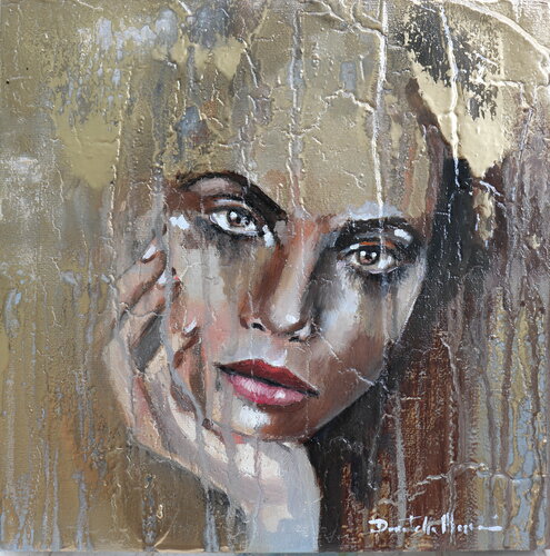 I fell gold par Donatella Marraoni, Peinture en vente sur Singulart