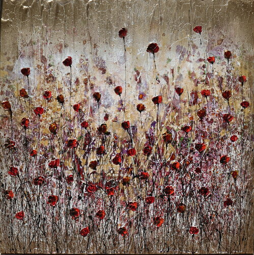 precious poppies par Donatella Marraoni, Peinture en vente sur Singulart