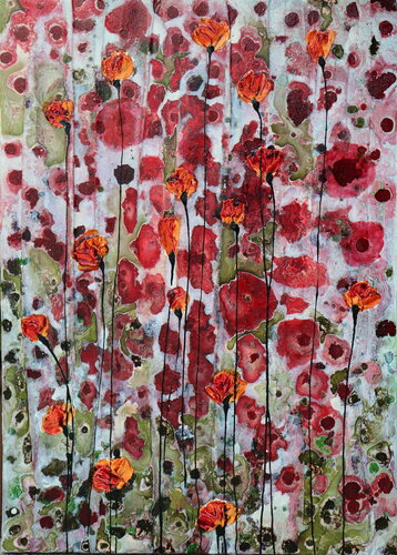 poppies...and others par Donatella Marraoni, Peinture en vente sur Singulart