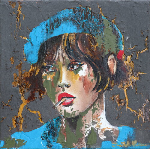 Last cigarette...please di Donatella Marraoni, Pittura in vendita su Singulart