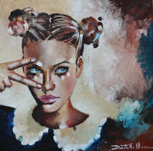 I'm watching you by Donatella Marraoni, Painting for Sale on Singulart