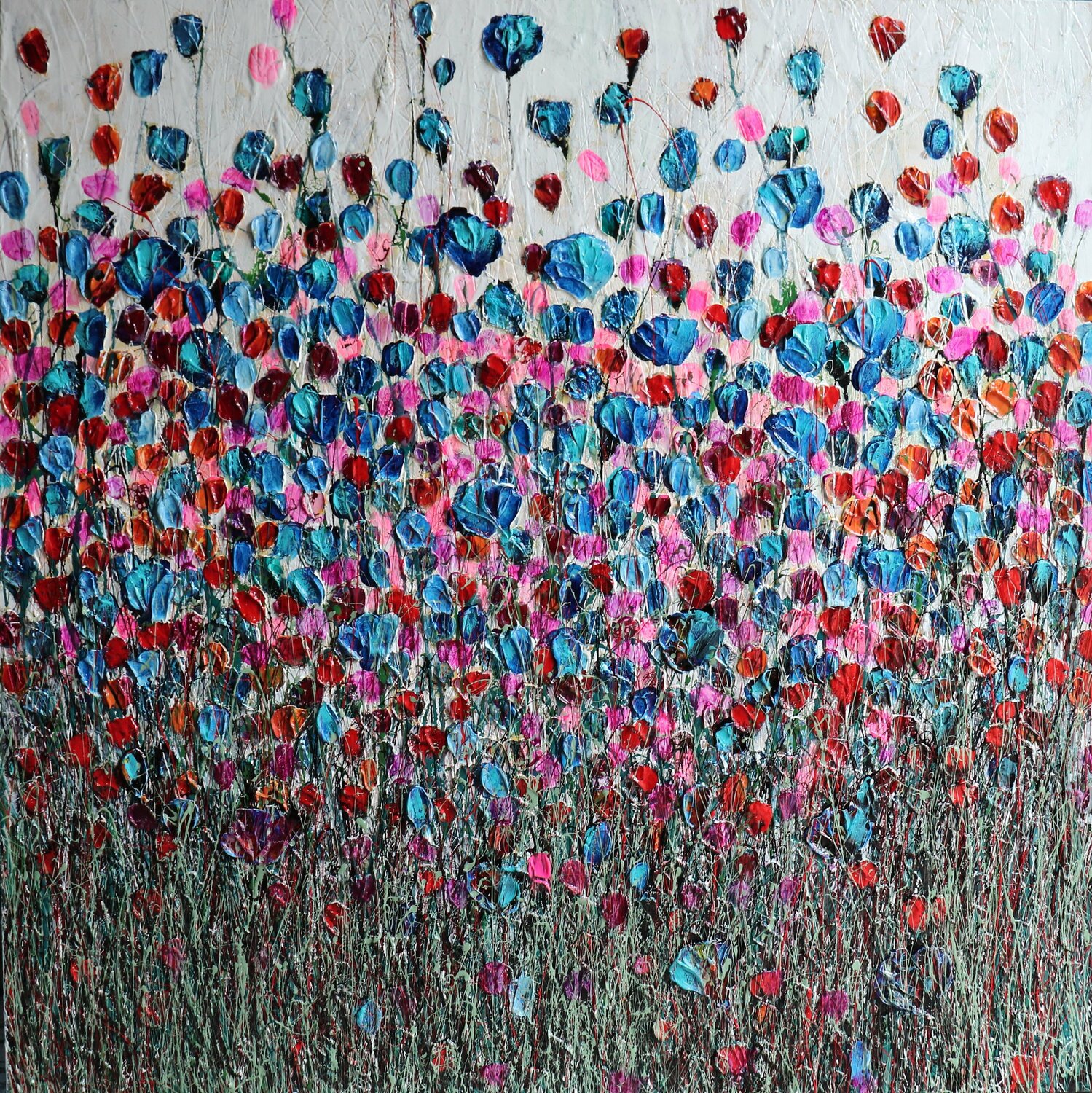 Poppies and frienhds VII Donatella Marraoni Originalgemälde zu verkaufen