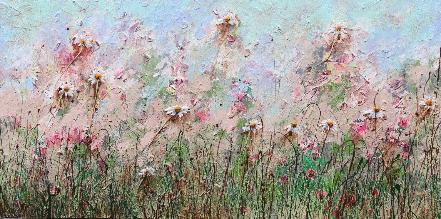 Tu eri la luce della luna piena Donatella Marraoni Original painting for sale