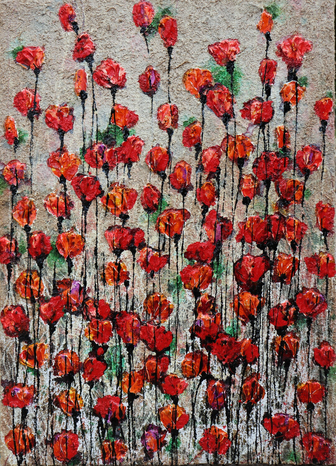 Red on fire Donatella Marraoni