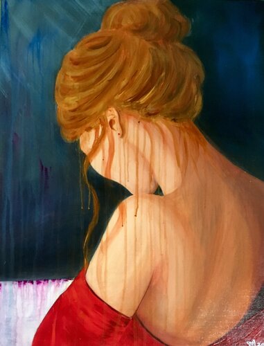 LA FEMME AU RUBIS Vendu van Françoise Augustine, Schilderij te koop op Singulart